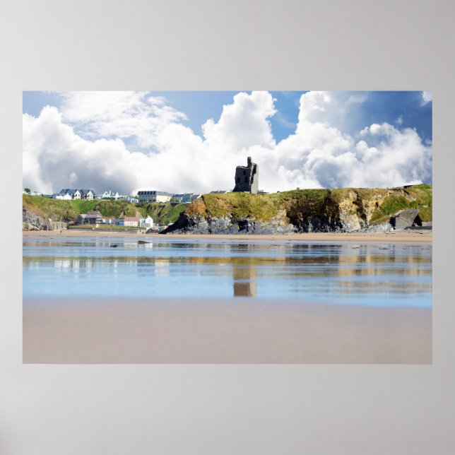 beach relections ruins poster (Front)