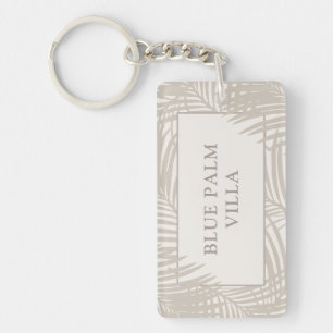 Beach Rental House Vacation Home Name Key Ring