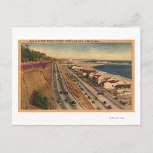 Beach Residences of the Movie Stars Postcard