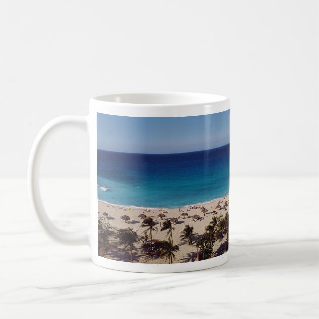 Beach Resort Background Coffee Mug (Left)