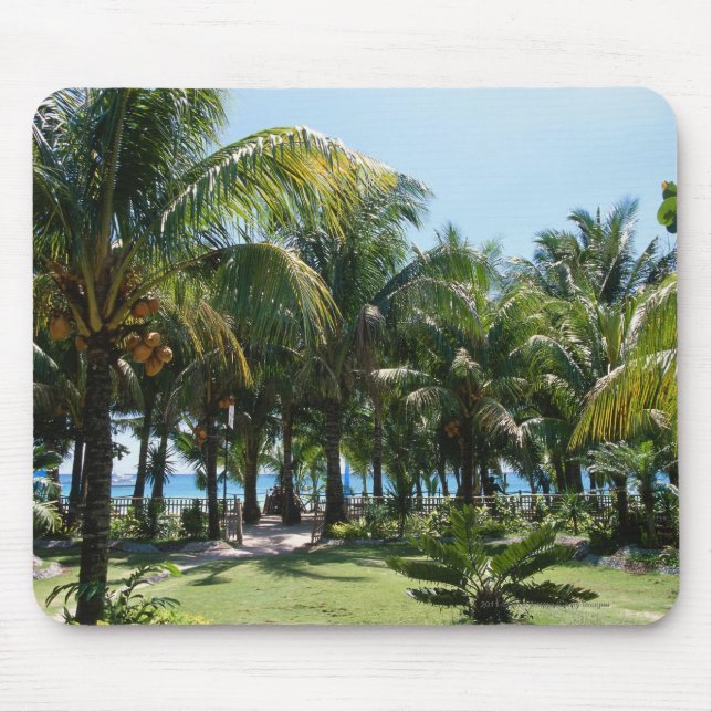 Beach resort mouse mat (Front)