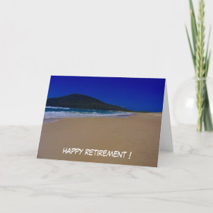 beach retire card