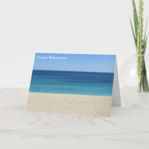 beach retirement card