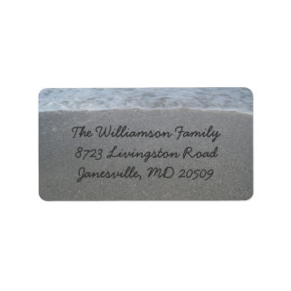 Beach Return Address Labels
