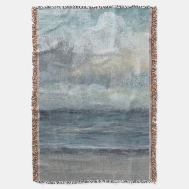 Beach Rise Throw Blanket (Front Vertical)
