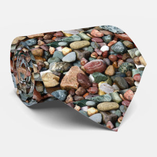 Beach Rocks, Different Colours, Sizes, Shapes Tie