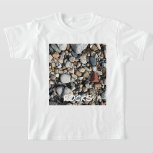 BEACH ROCKS PHOTO YOUTH KIDS CHILDS T-Shirt