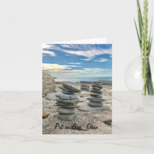 Beach Rocks, Put in Bay  Card