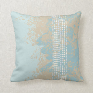 beach rocky sands dot abstract one sided pillow