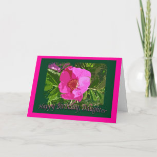 Beach Rose Daughter Birthday Card