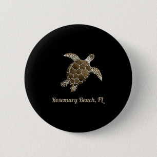 Beach Rosemary, Fl Marine Biology Save The Sea Tur 6 Cm Round Badge
