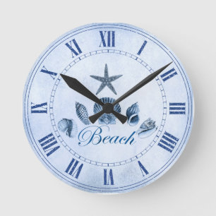 Beach Round Clock