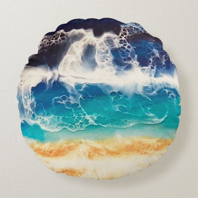 Beach  round cushion (Front)