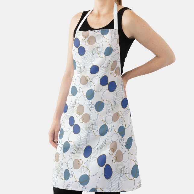 Beach Sand Colour Dots Apron (Insitu)