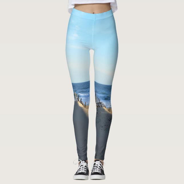 Beach Sand Dune OBX Yoga Pants (Front)