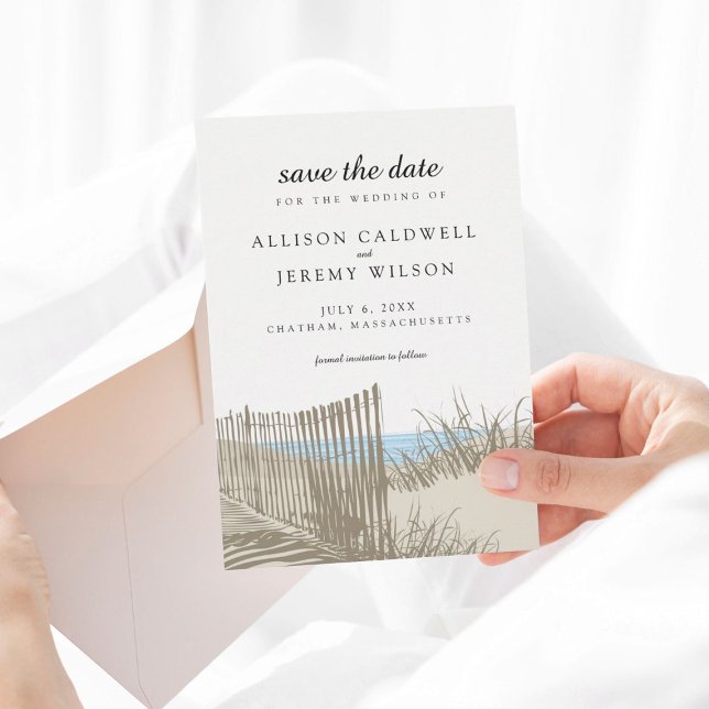 Beach Sand Dunes Wedding Save the Date (Creator Uploaded)