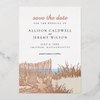 Beach Sand Dunes Wedding Save the Date