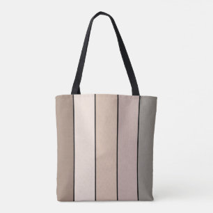 Beach Sand Earth Tone Color Stripes On Watercolor  Tote Bag