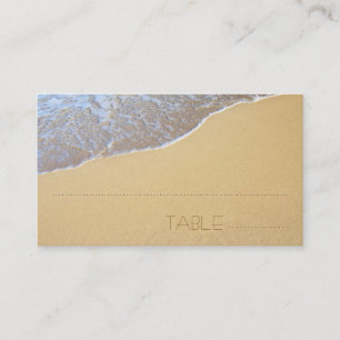 Beach Sand Escort, Table Number Cards