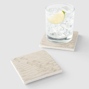 Beach Sand Footprints Stone Coaster