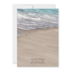 Beach Sand Hearts Elegant Tropical Modern Wedding