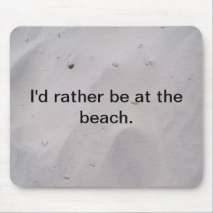 Beach sand mouse mat