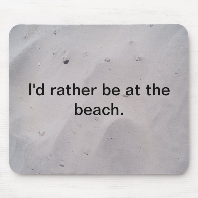Beach sand mouse mat (Front)