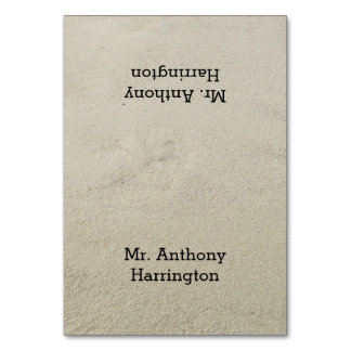 Beach Sand Name Template Place Cards