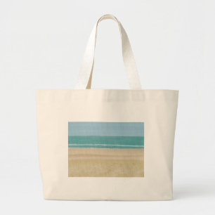 Beach Sand Ocean Scene on Canvas Bags