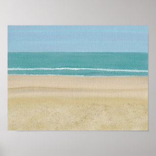 Beach Sand Ocean Scene on Posters