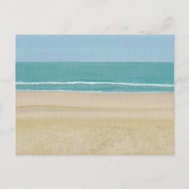 Beach Sand Ocean Scene Postcards (Front)