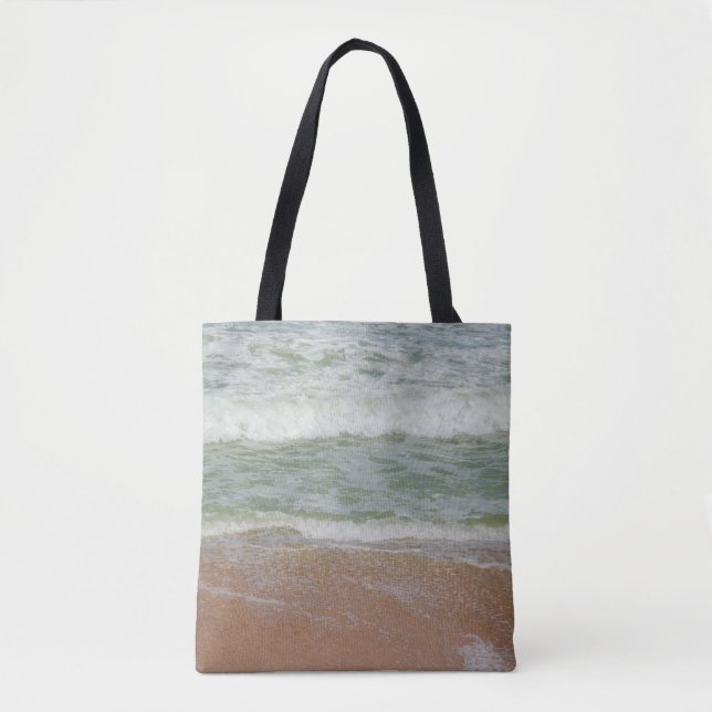 Beach Sand Ocean Water Sea Tropical Nature Photo Tote Bag (Front)