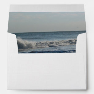 Beach Sand Ocean Wave Destination Wedding Envelopes