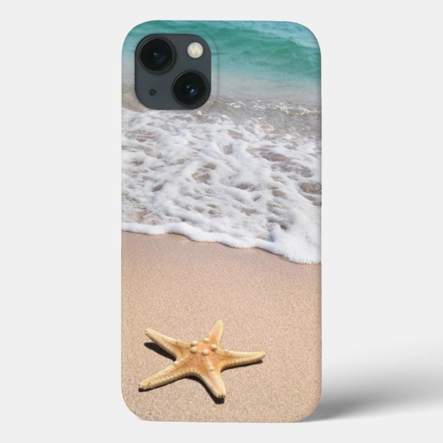 Beach sand, ocean waves and starfish Case-Mate iPhone case (Back)