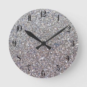Beach Sand Round Clock
