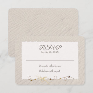 Beach Sand RSVP Card