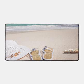 Beach, Sand, Sea Desk Mat
