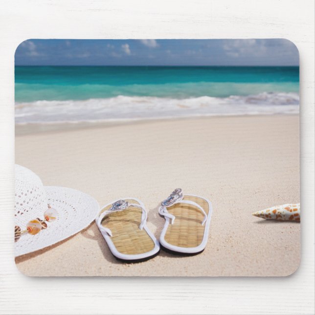 Beach, Sand, Sea Mouse Mat (Front)