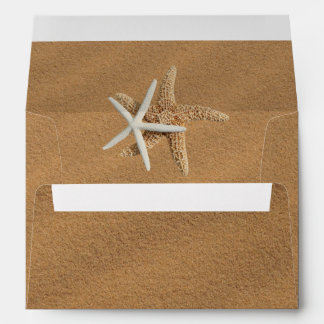 Beach Sand Starfish Couple Custom Envelopes