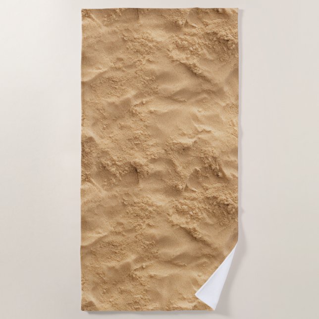 Beach Sand Texture Towel – Hyper-Realistic Look (Front)