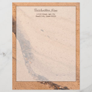 Beach Sand Wall Letterhead Template
