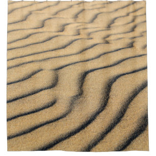 Beach sand waves sand dunes sandy shower curtain