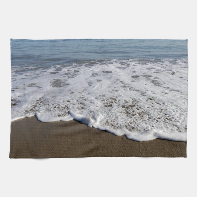 Beach/Sand/Waves Tea Towel (Horizontal)