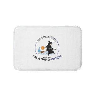 Beach Sand-Witch for Halloween Party Bath Mat
