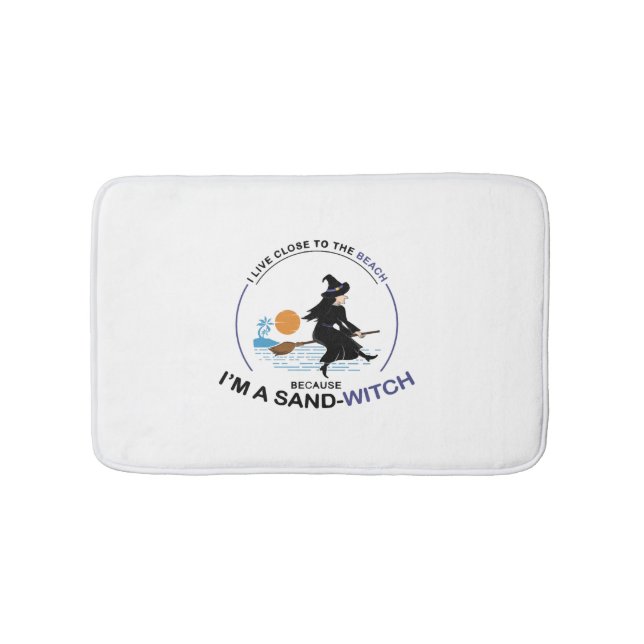 Beach Sand-Witch for Halloween Party Bath Mat (Front)