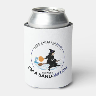Beach Sand-Witch for Halloween Party Can Cooler