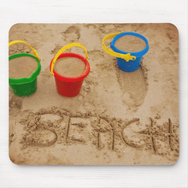 Beach Sand Words Mouse Mat (Front)