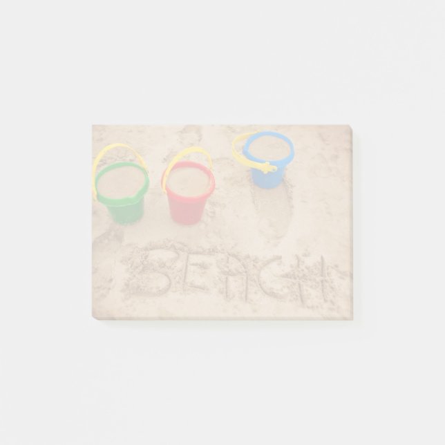 Beach Sand Words Post-it Notes (Front)