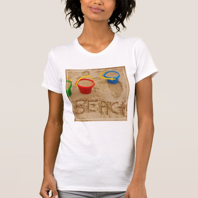 Beach Sand Words T-Shirt (Front)