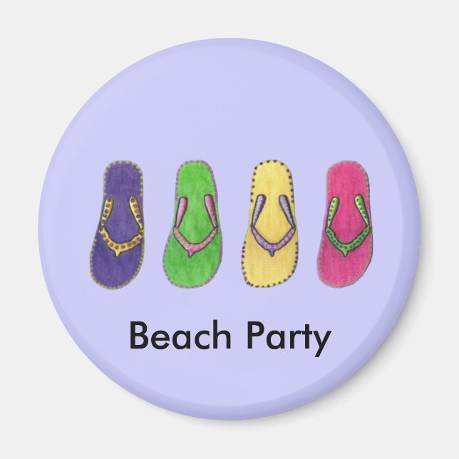Beach Sandals Magnet (Front)